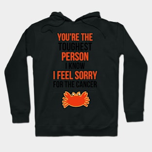 You're The Toughest Person I Know I Feel Sorry For The Cancer Hoodie